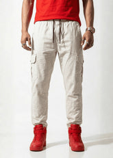 Off-White Cotton Cargo Trouser