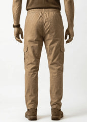 Khaki Cotton Cargo Trousers