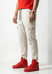 Off-White Cotton Cargo Trouser