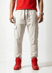 Off-White Cotton Cargo Trouser